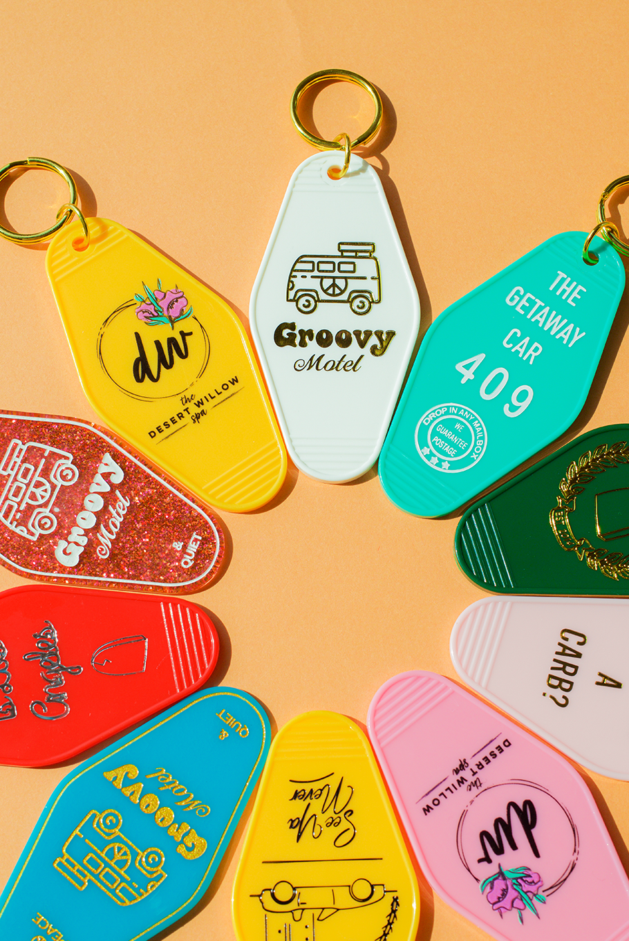 Custom 2025 motel keychain